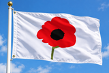 Remembrance Poppy Flag 3ft x 2ft – Red Poppy Memorial Flag