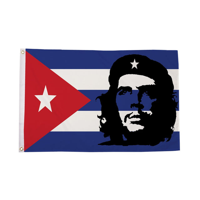 Flagmania Che Guevara (Cuba) 3ft x 2ft Polyester Flag on white background