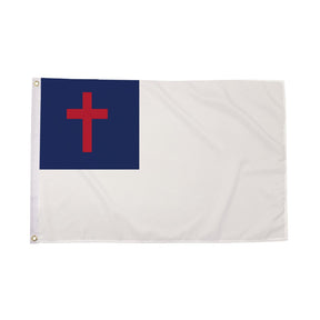 Flagmania Christian 3ft x 2ft Polyester Flag on white background