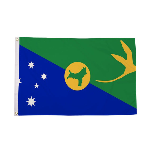 Flagmania Christmas Island 3ft x 2ft Polyester Flag on white background
