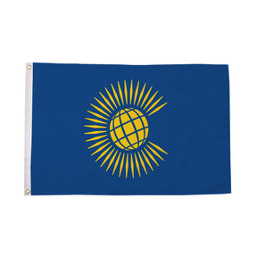 Flagmania Commonwealth (New) 3ft x 2ft Polyester Flag on white background