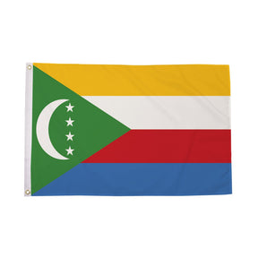 Flagmania Comoros 3ft x 2ft Polyester Flag on white background