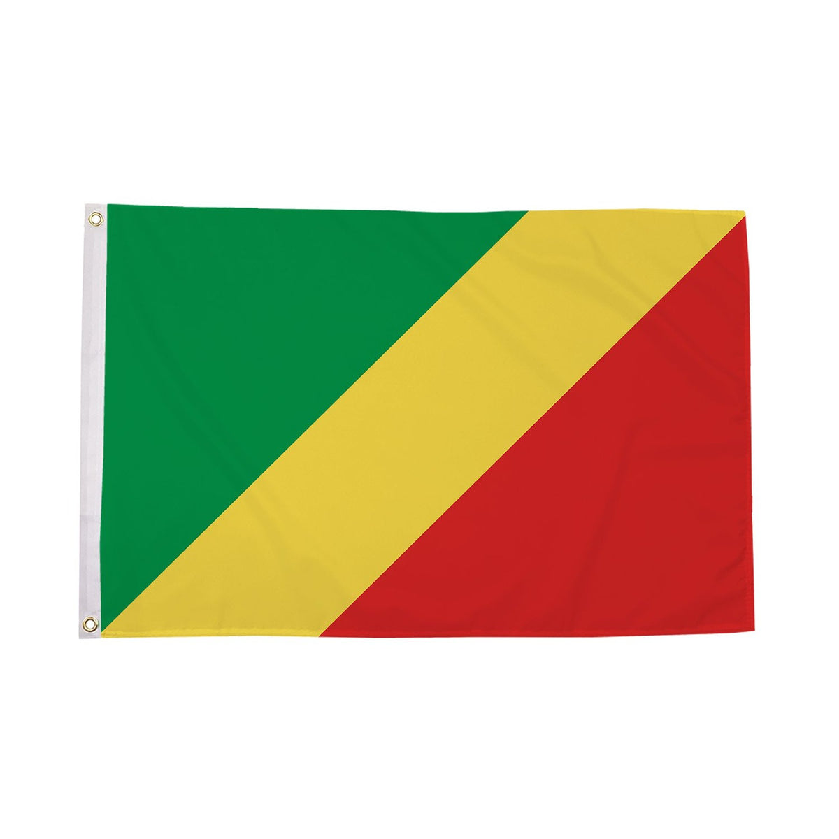 Flagmania Congo Brazzaville 3ft x 2ft Polyester Flag on white background