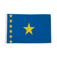 Flagmania Congo Kinshasa 3ft x 2ft Polyester Flag on white background