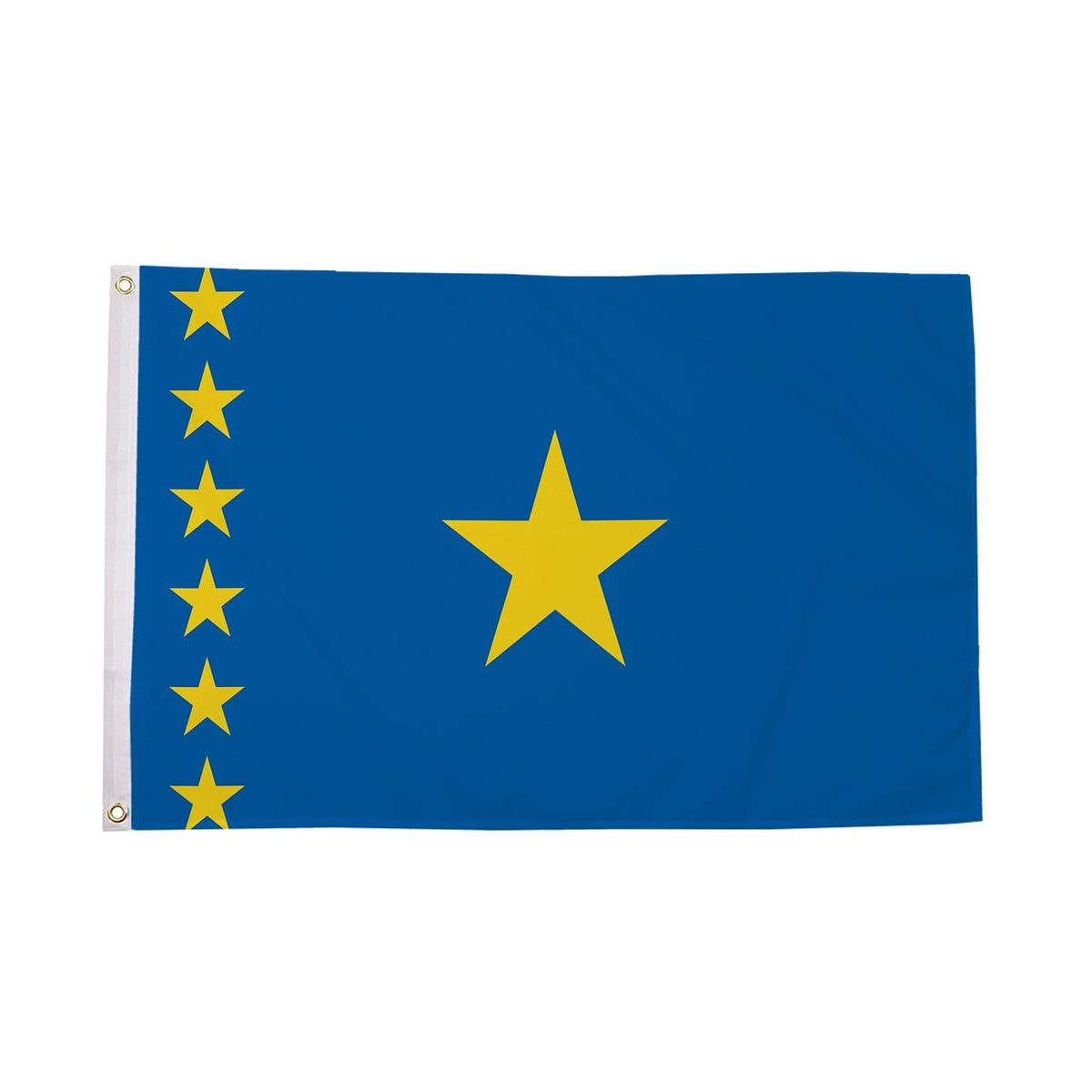 Flagmania Congo Kinshasa 3ft x 2ft Polyester Flag on white background