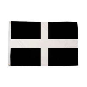 Flagmania Cornwall 3ft x 2ft Polyester Flag on white background