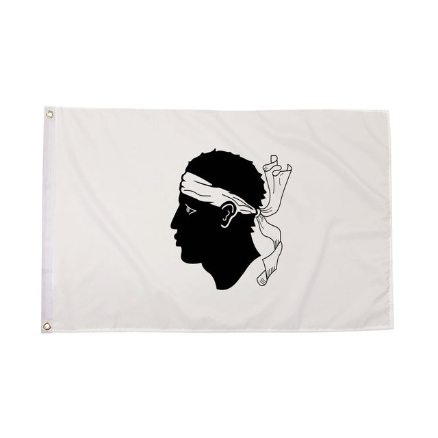 Flagmania Corsica 3ft x 2ft Polyester Flag on white background