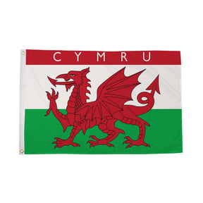 Flagmania Cymru 8ft x 5ft polyester flag