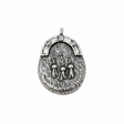 Pewter Scottish sporran pin badge with traditional Highland tassel design