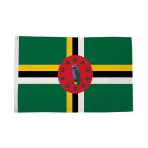Flagmania Dominica 8ft x 5ft polyester flag