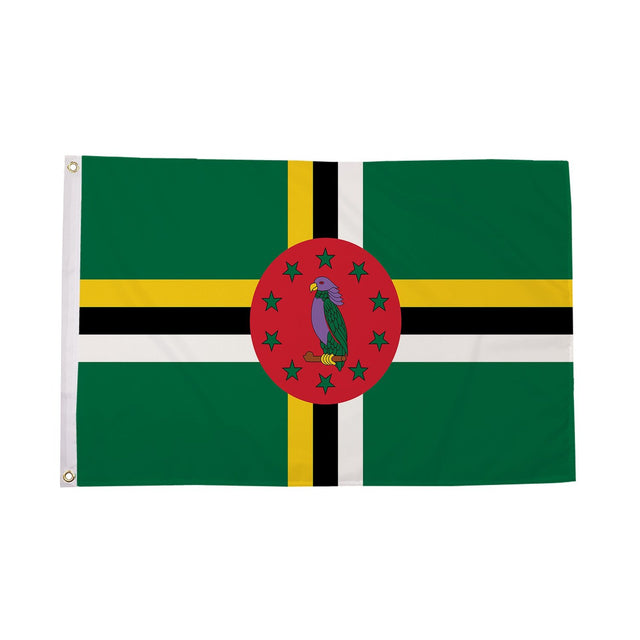 Flagmania Dominica 8ft x 5ft polyester flag
