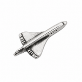 Pewter Concorde supersonic aircraft lapel pin badge