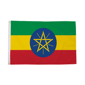 Flagmania Ethiopia (with star) 8ft x 5ft polyester flag
