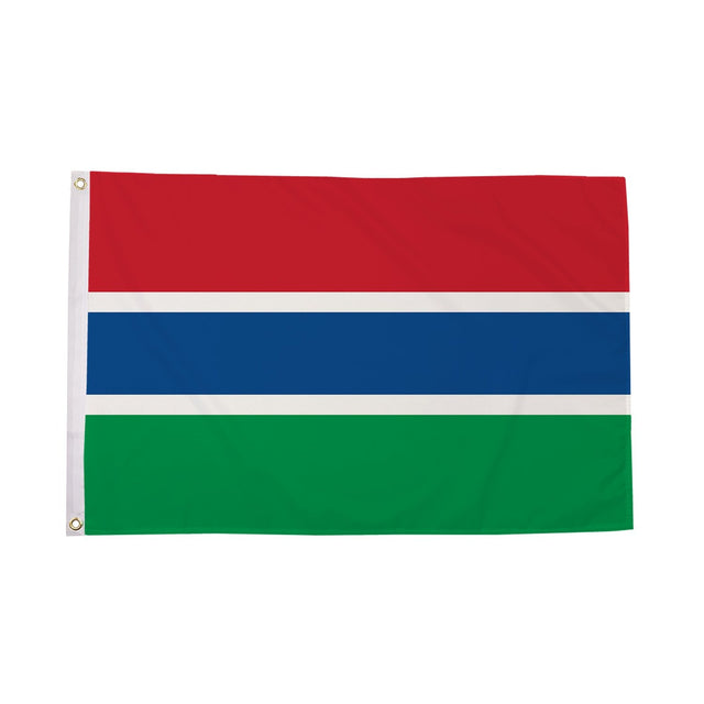 Flagmania Gambia 8ft x 5ft polyester flag