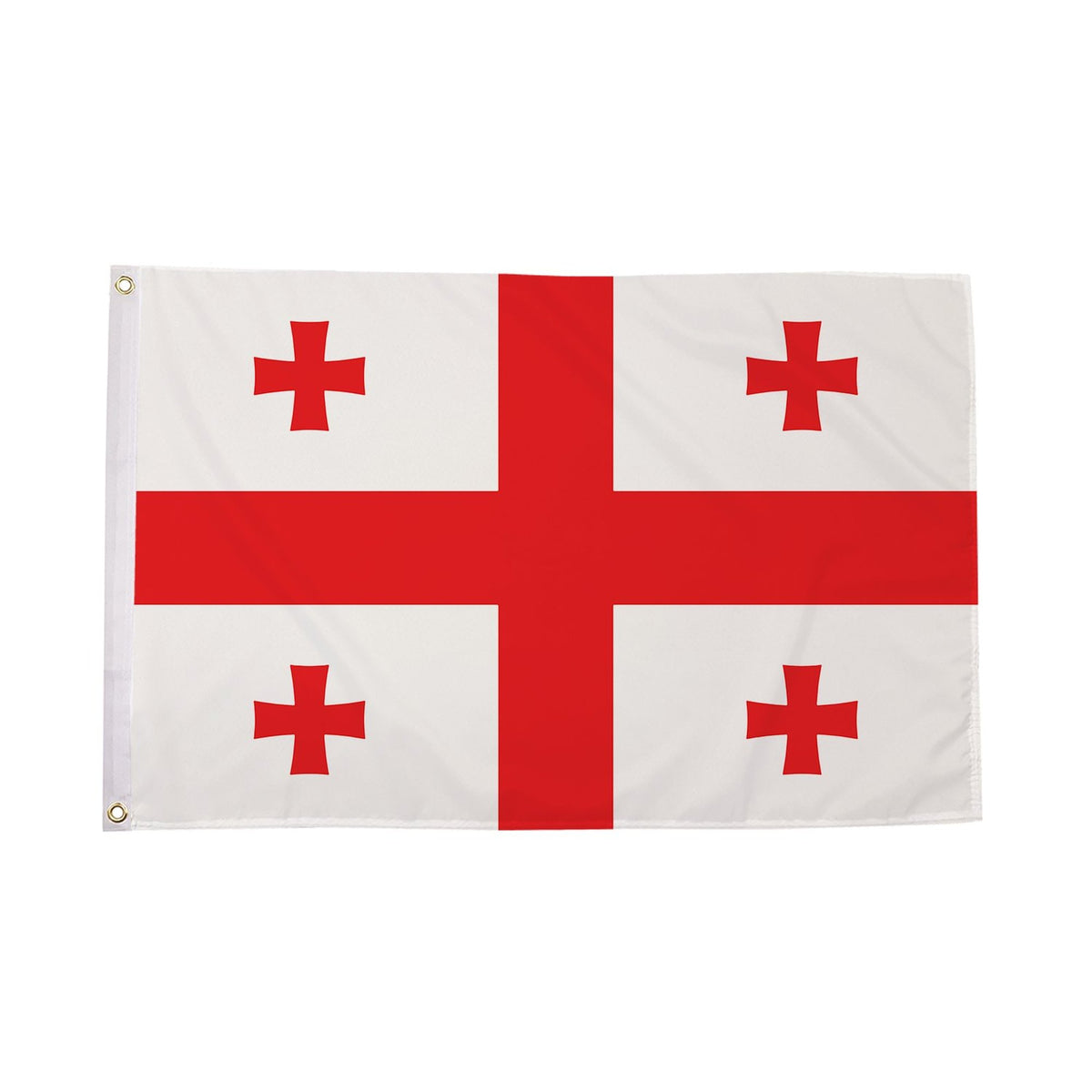 Flagmania Georgia Republic New 3ft x 2ft Polyester Flag on white background