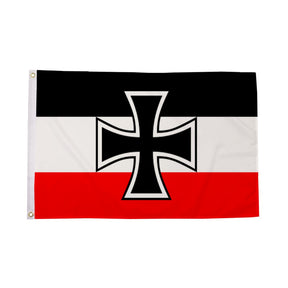 Flagmania German Navy Ensign 3ft x 2ft Polyester Flag on white background