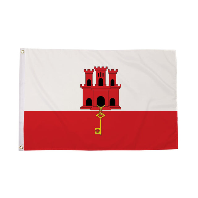 Flagmania Gibraltar 8ft x 5ft polyester flag