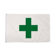 Flagmania Green Cross 3ft x 2ft Polyester Flag on white background