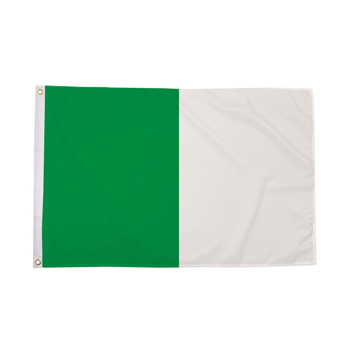 Flagmania Green and White Irish County 3ft x 2ft Polyester Flag on white background
