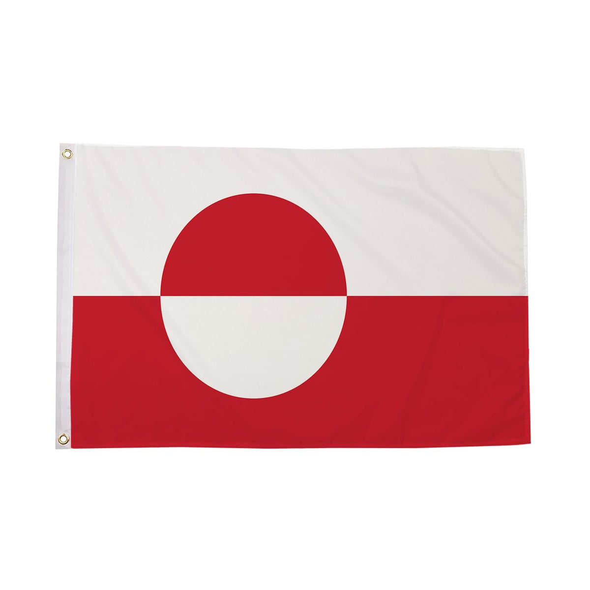 Flagmania Greenland 3ft x 2ft Polyester Flag on white background