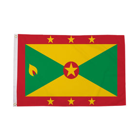 Flagmania Grenada 3ft x 2ft Polyester Flag on white background