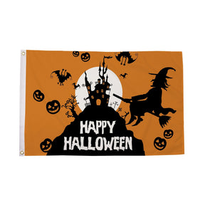 Flagmania Halloween Orange 3ft x 2ft Polyester Flag on white background
