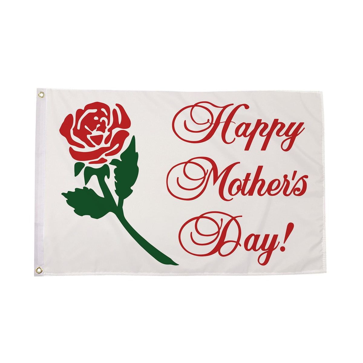 Flagmania Happy Mothers Day 3ft x 2ft Polyester Flag on white background