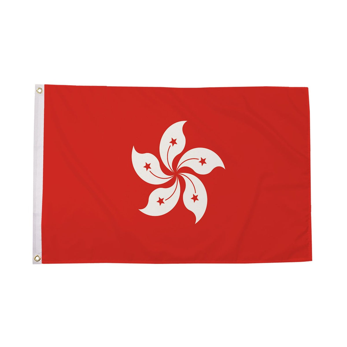 Flagmania Hong Kong New 3ft x 2ft Polyester Flag on white background