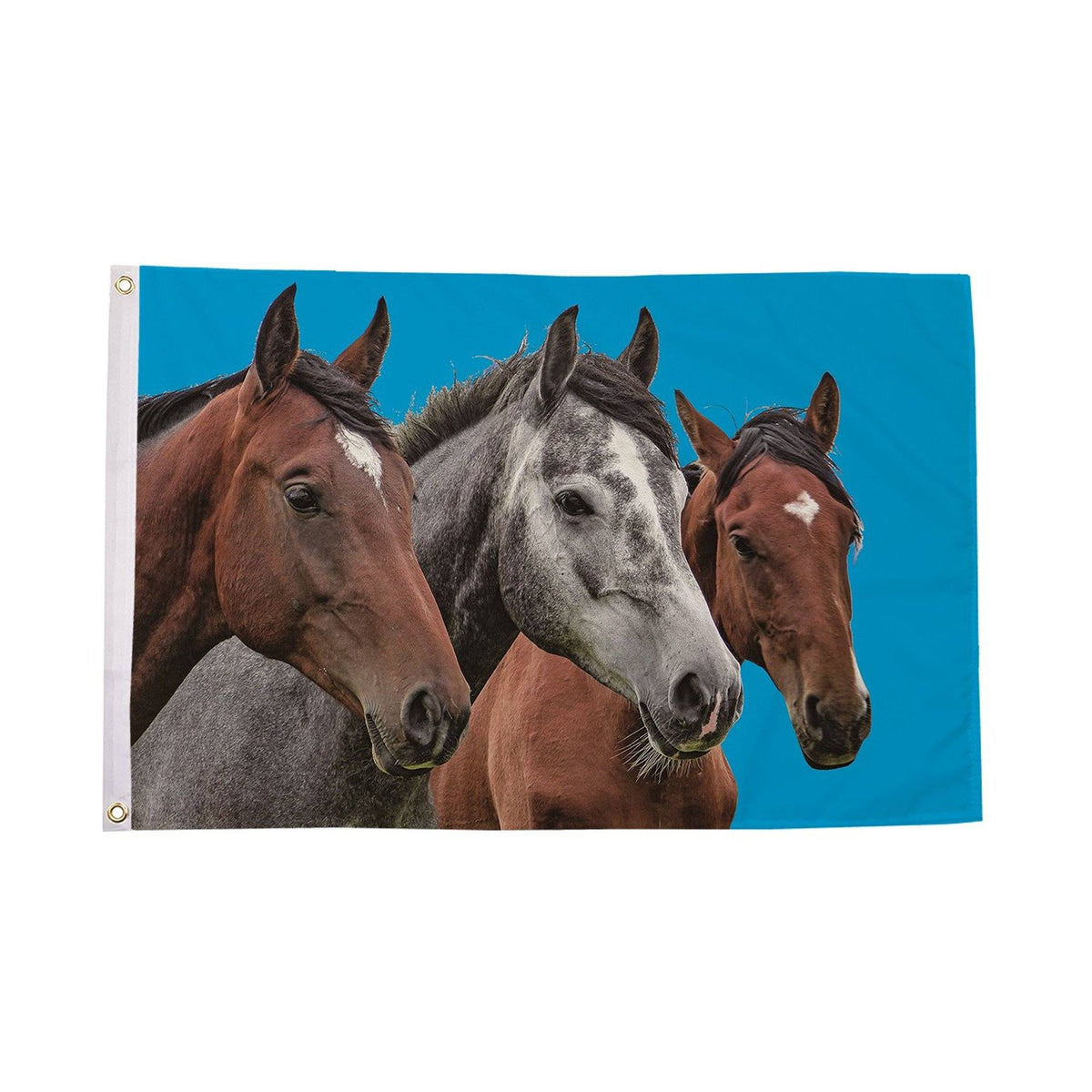Flagmania Horses 5ft x 3ft Polyester Flag