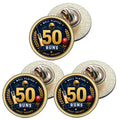 3 x Cricket 50 Runs (BU29) Lapel Pin Badges