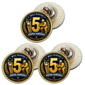 3 x Cricket 5 Keeper Dismissals (BU29) Lapel Pin Badges