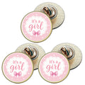 3 x It`s A Girl D2 (BU29) Lapel Pin Badges
