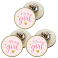 3 x It`s A Girl D1 (BU29) Lapel Pin Badges
