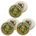 3 x Home Guard D4 (BU29) Lapel Pin Badges
