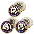 3 x Shakespeare D2 (BU29) Lapel Pin Badges