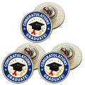 3 x Graduation D3 (BU29) Lapel Pin Badges