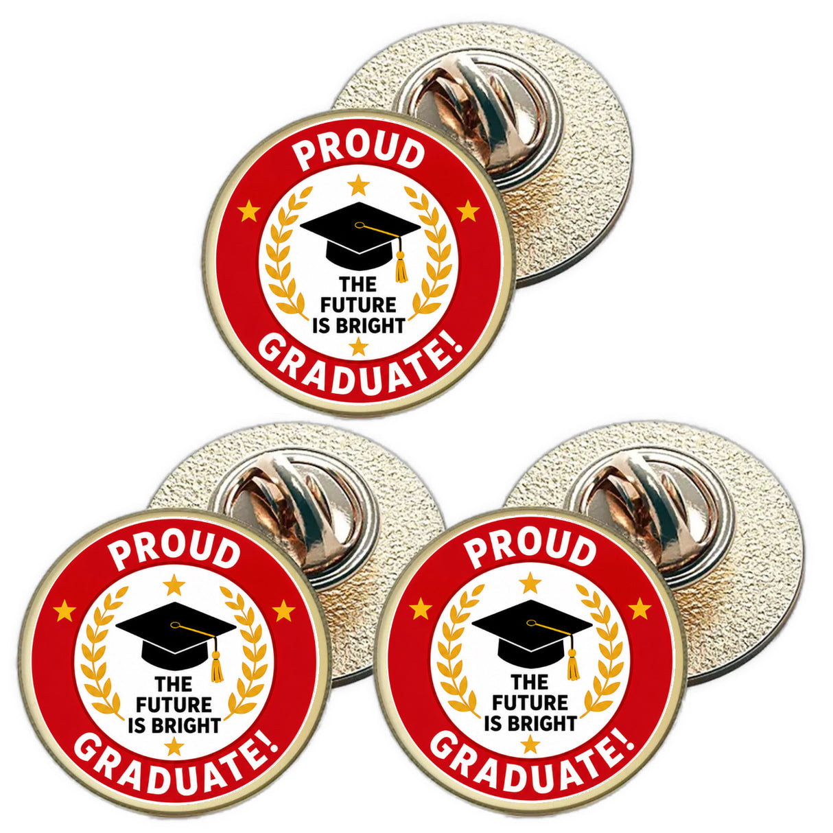 3 x Graduation D1 (BU29) Lapel Pin Badges (Copy)