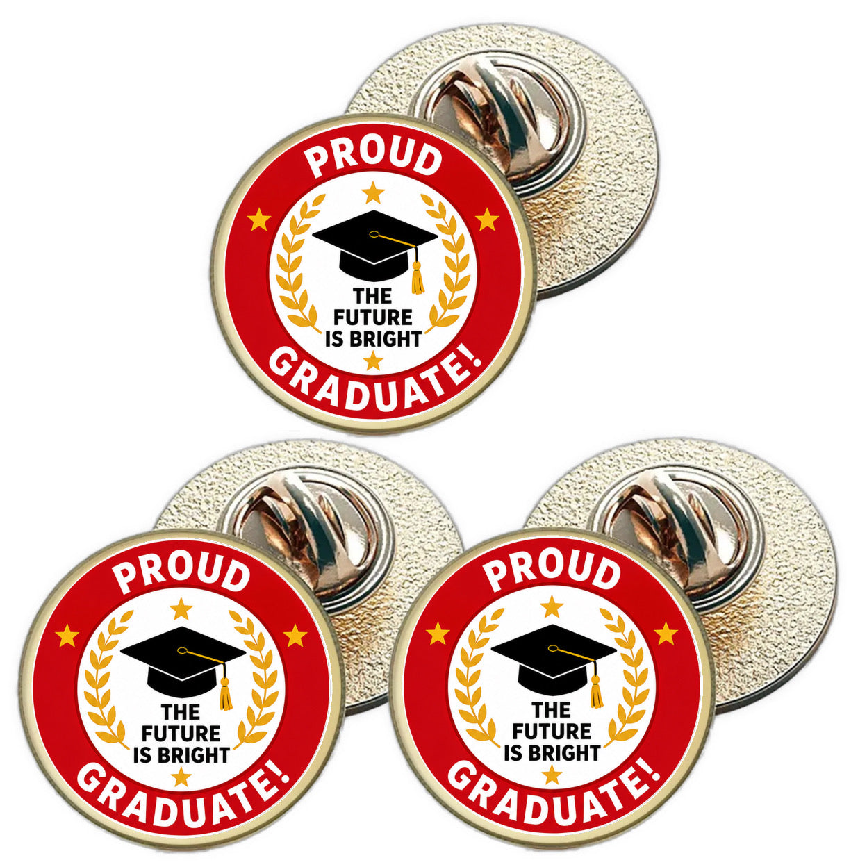 3 x Graduation D1 (BU29) Lapel Pin Badges (Copy)