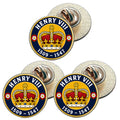 3 x King Henry VIII D3 (BU29) Lapel Pin Badges