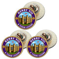 3 x King Henry VIII D1 (BU29) Lapel Pin Badges