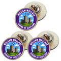 3 x William Wallace Scotland D1 (BU29) Lapel Pin Badges