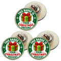 3 x This Badge Is Your Christmas Present D3 (BU29) Lapel Pin Badges