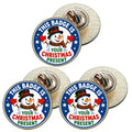 3 x This Badge Is Your Christmas Present D2 (BU29) Lapel Pin Badges