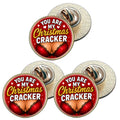3 x You Are My Christmas Cracker D8 (BU29) Lapel Pin Badges