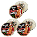 3 x You Are My Christmas Cracker D4 (BU29) Lapel Pin Badges