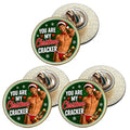 3 x You Are My Christmas Cracker D3 (BU29) Lapel Pin Badges