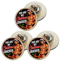 3 x You Are My Christmas Cracker D2 (BU29) Lapel Pin Badges