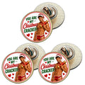 3 x You Are My Christmas Cracker D1 (BU29) Lapel Pin Badges