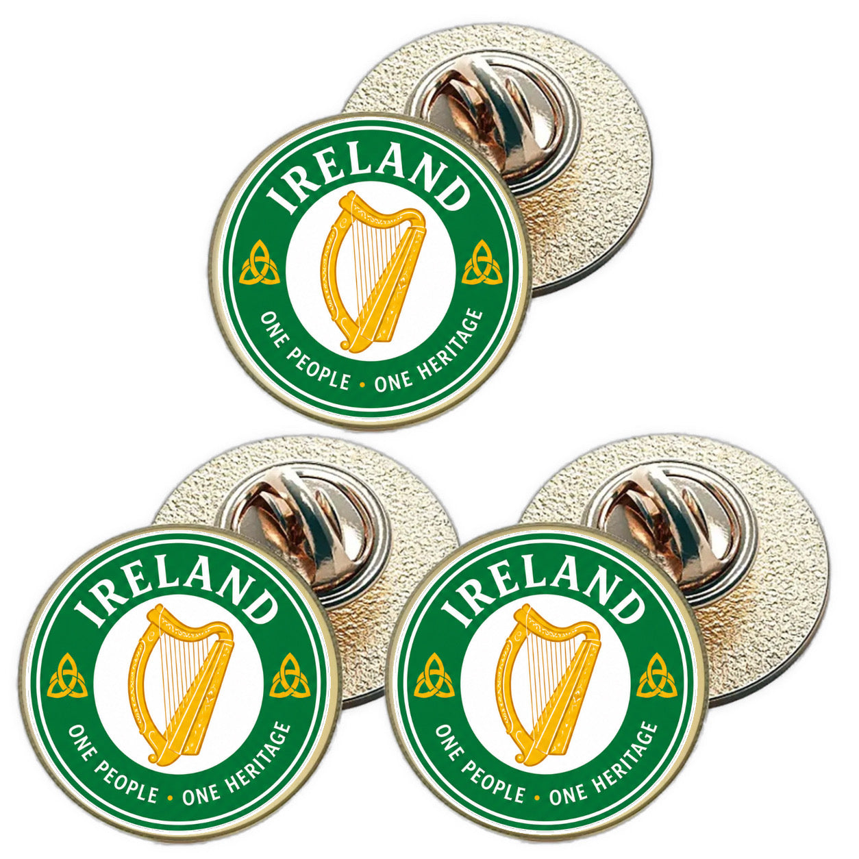 3 x Ireland (BU29) Lapel Pin Badges