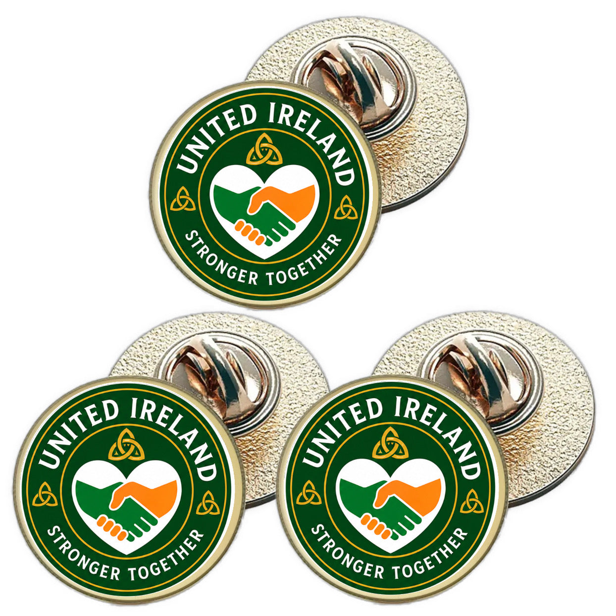 3 x United Ireland D1 (BU29) Lapel Pin Badges
